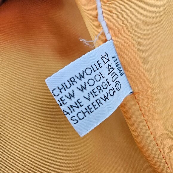 Vintage 90s Y2K Escada Wool Oversized Pinstripe Red Navy Blue Blazer Jacket 40 - Picture 10 of 10